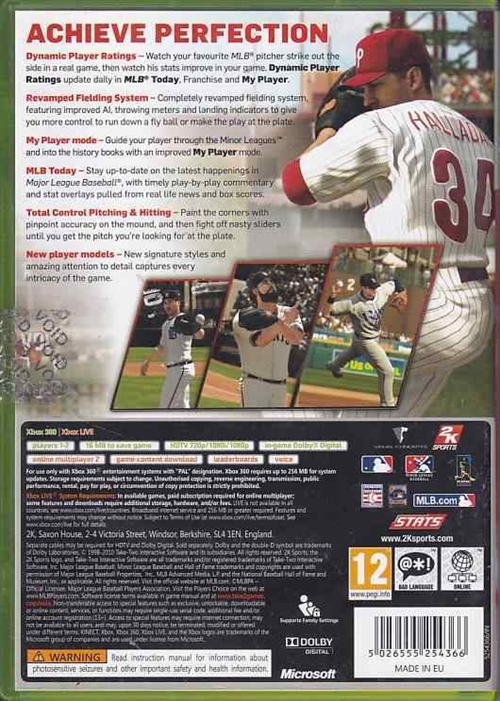 Major Leauge Baseball 2K11 - XBOX 360 (B Grade) (Genbrug)